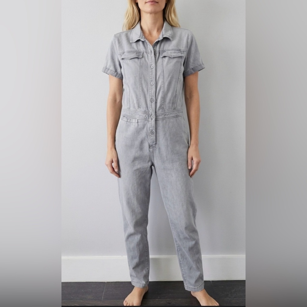 Young Fabulous & Broke YFB Grey Utility Aviator Jumpsuit
